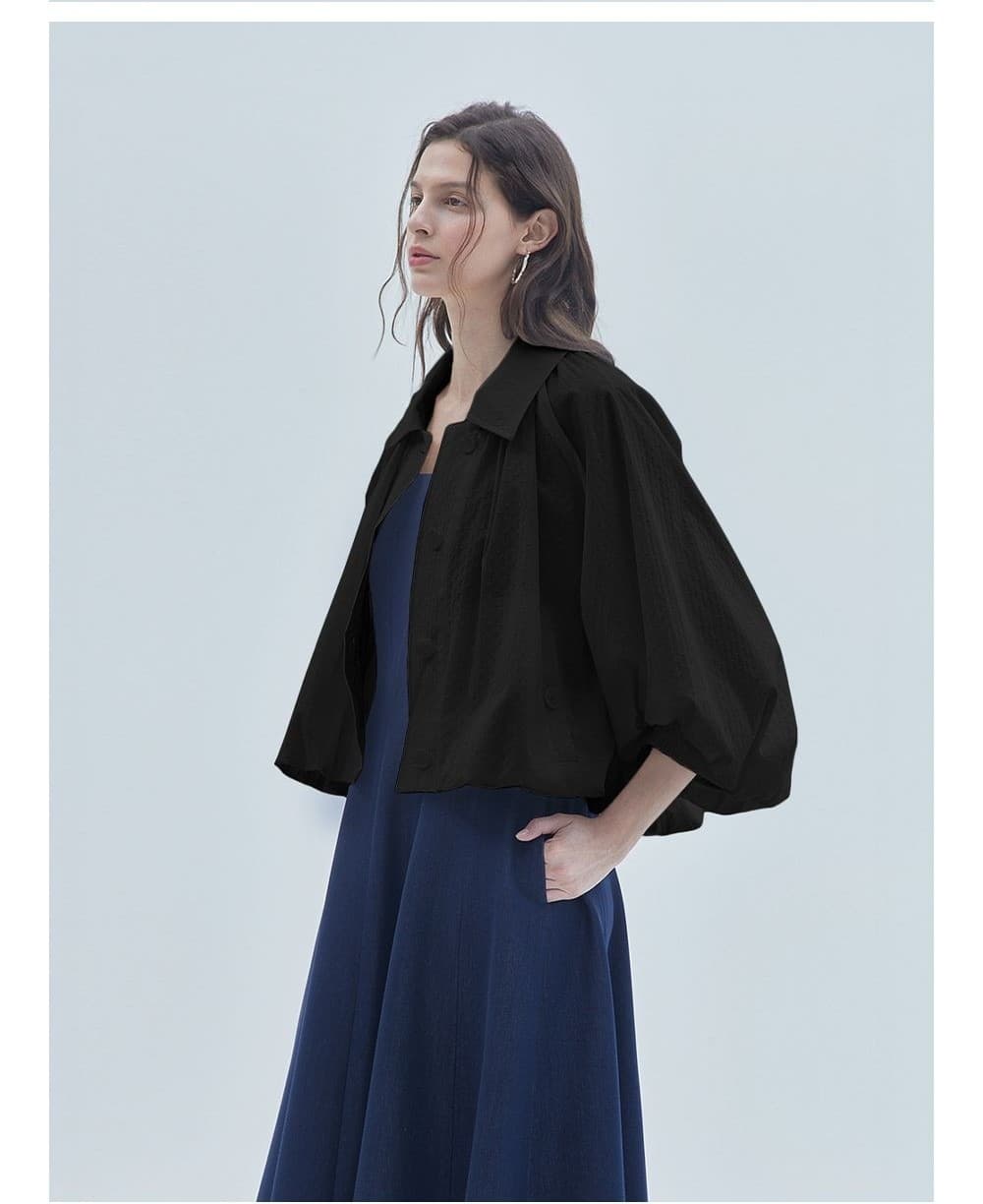 Wearable Dot Balloon Jacket Black — vue 6