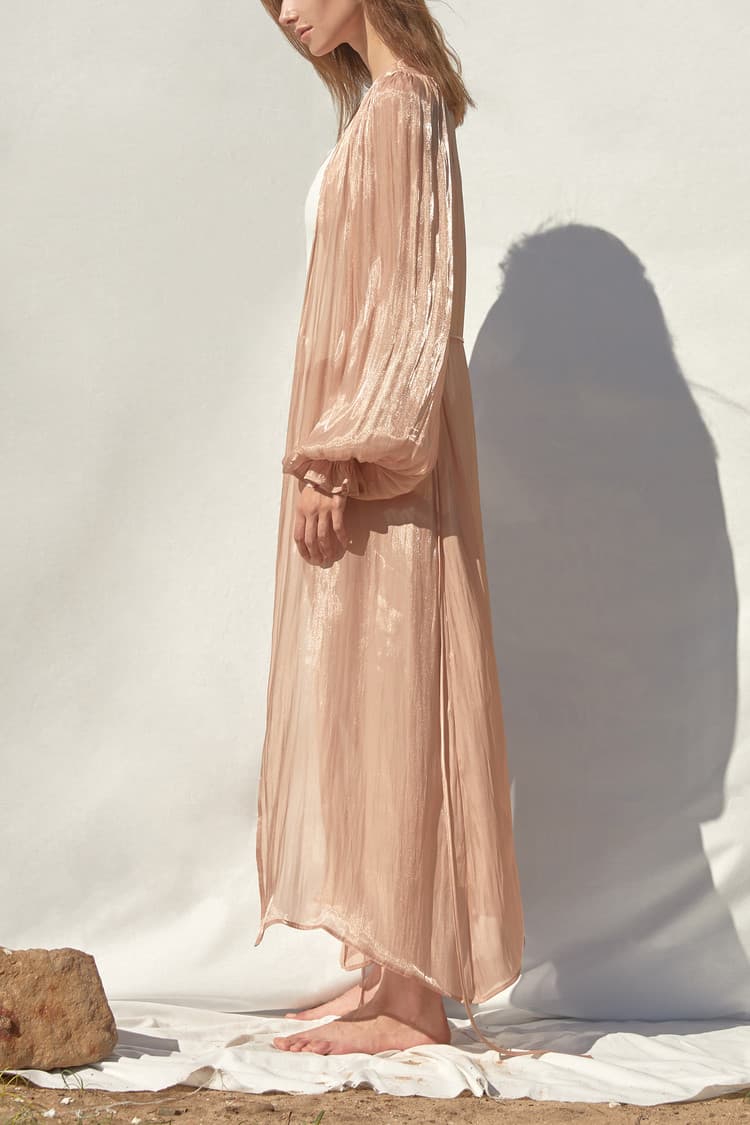 Isabel Rose-gold Robe — vue 4