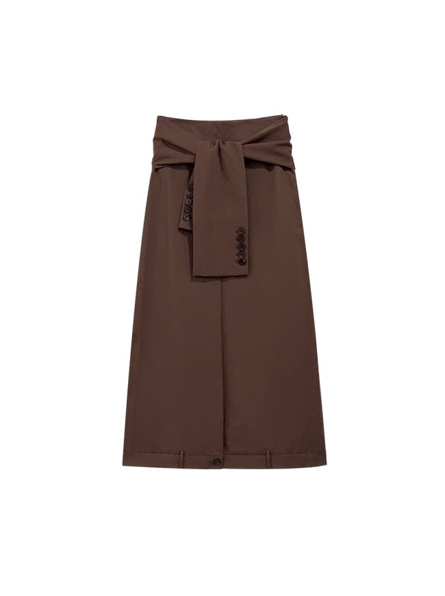 Tied Detail Long Skirt — vue 4