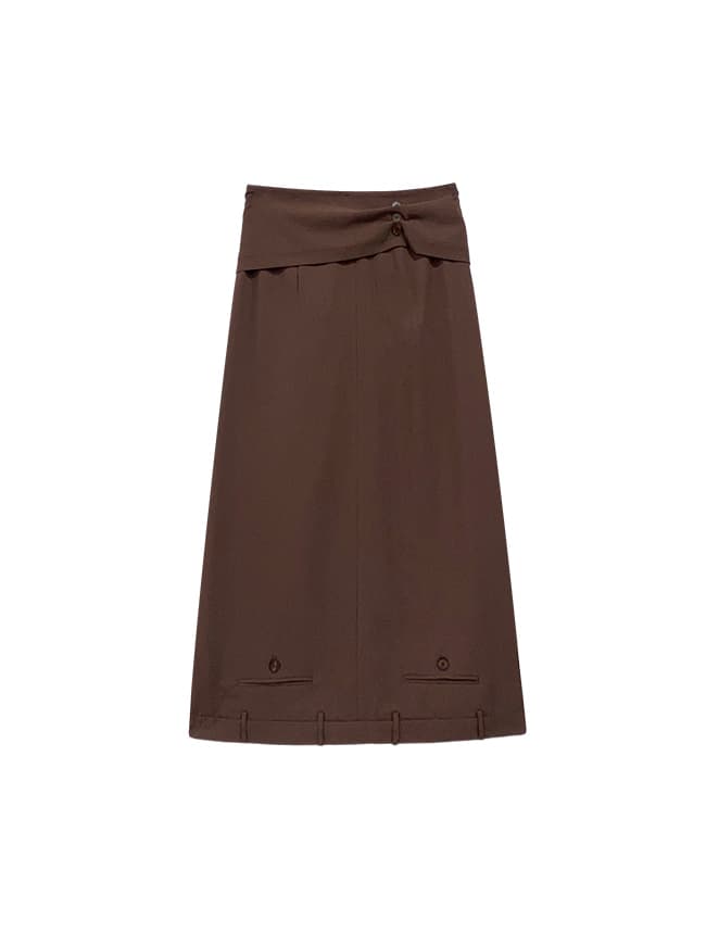 Tied Detail Long Skirt — vue 5