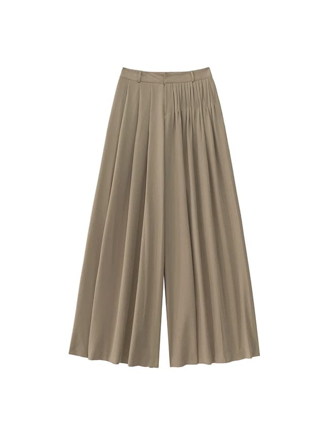 Wide Pin Tuck Slacks — vue 1