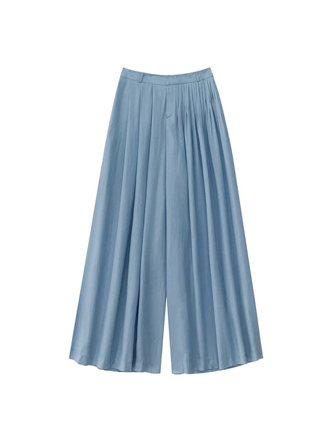 Wide Pin Tuck Slacks — vue 4
