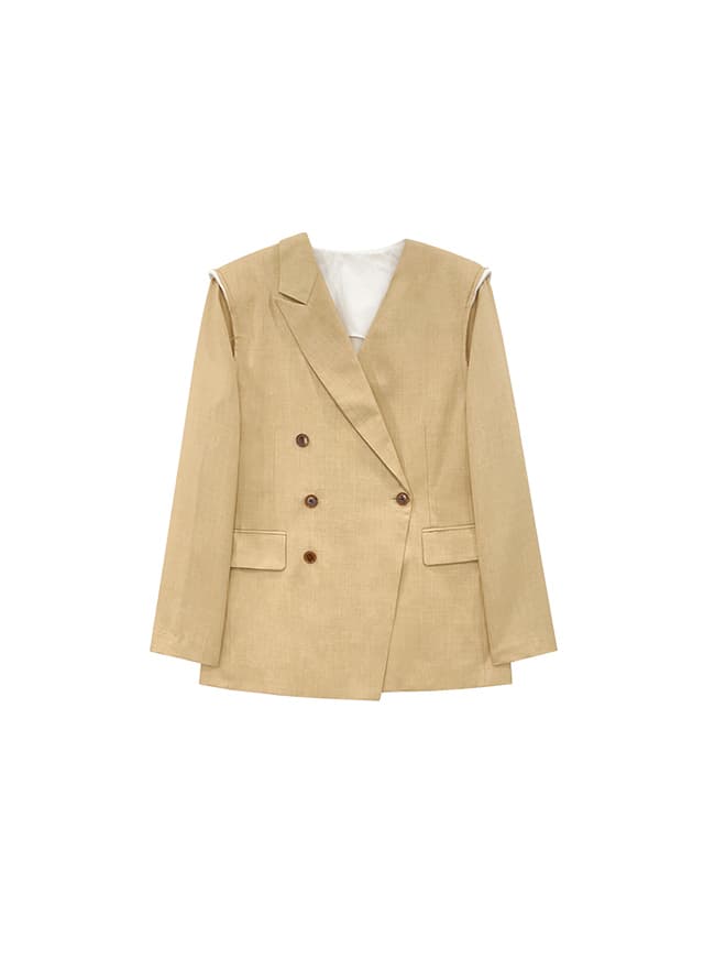 New Beige Origami Jacket — vue 3