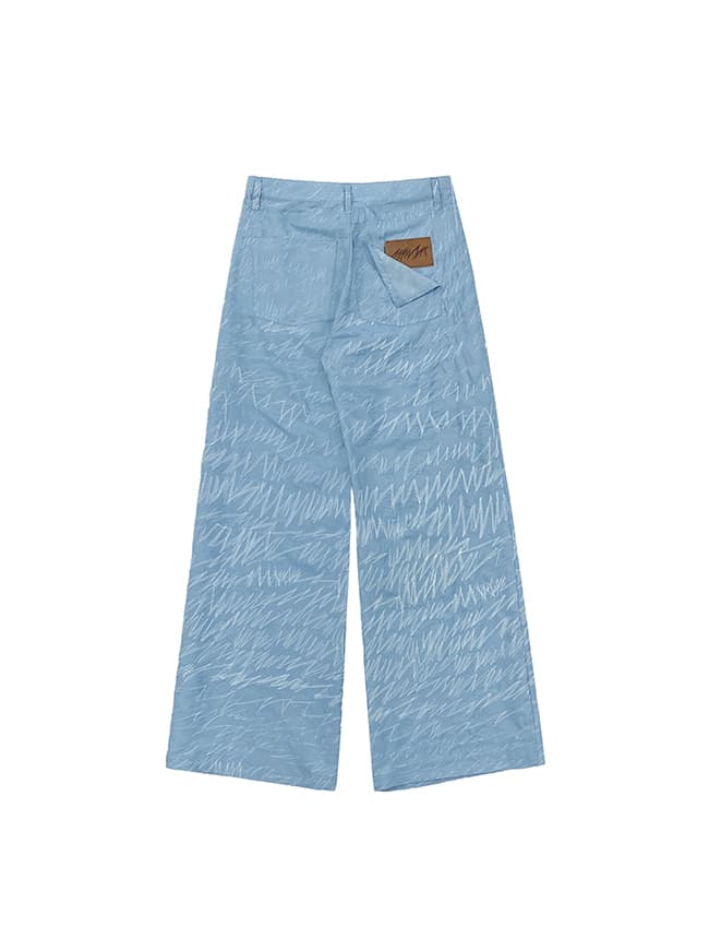 Denim Logo Stitch Pants — vue 2