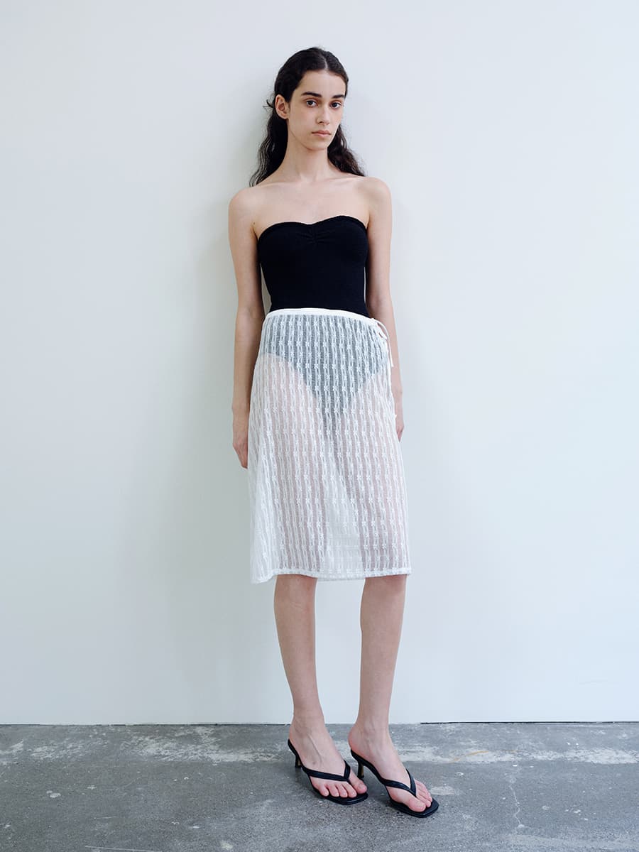 TIR LACE LAYERED SKIRT_WHITE — vue 11