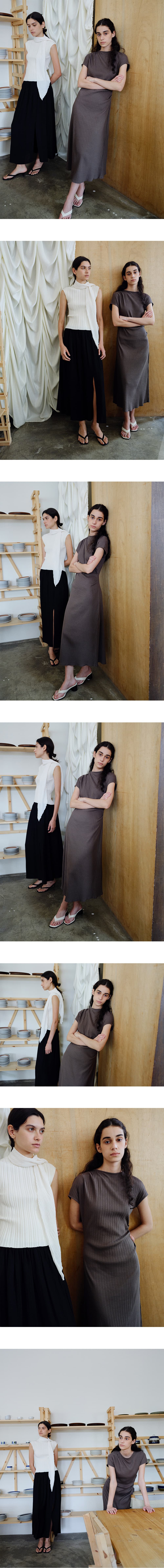 TIR ASYMMETRIC RIBBED COTTON DRESS_BROWN — vue 13