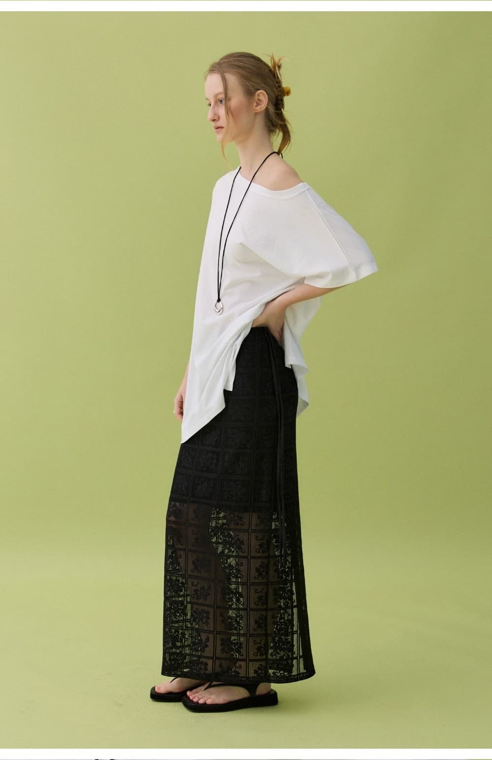 HAZE OFF-SHOULDER TEE - WHITE — vue 9