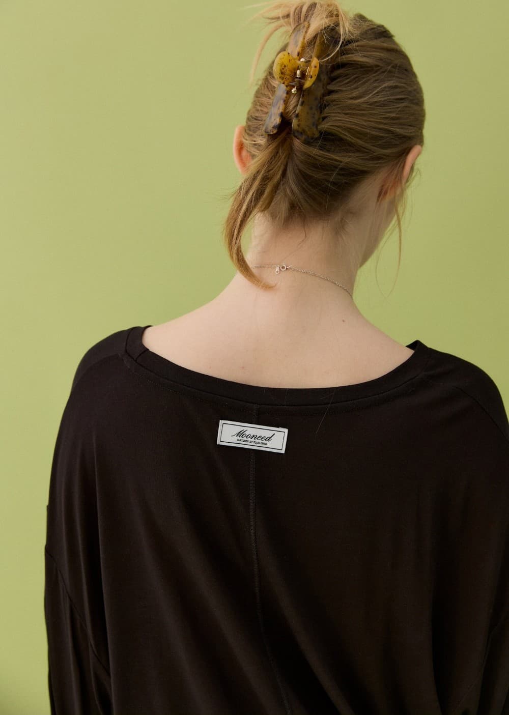 TENCEL BOX TEE - DARK BROWN — vue 7