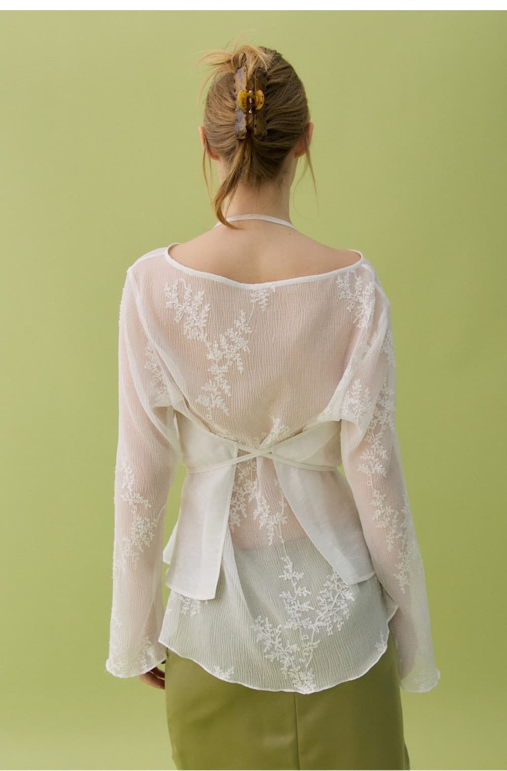 BLUR FLOWER TOP - WHITE — vue 7