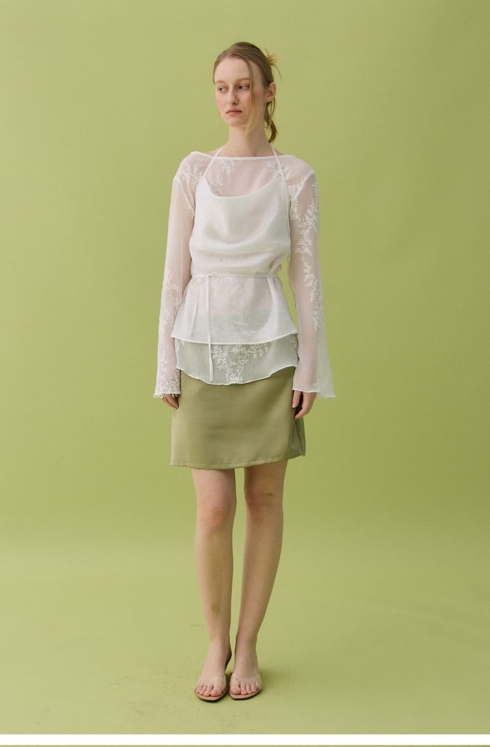 BLUR FLOWER TOP - WHITE — vue 9
