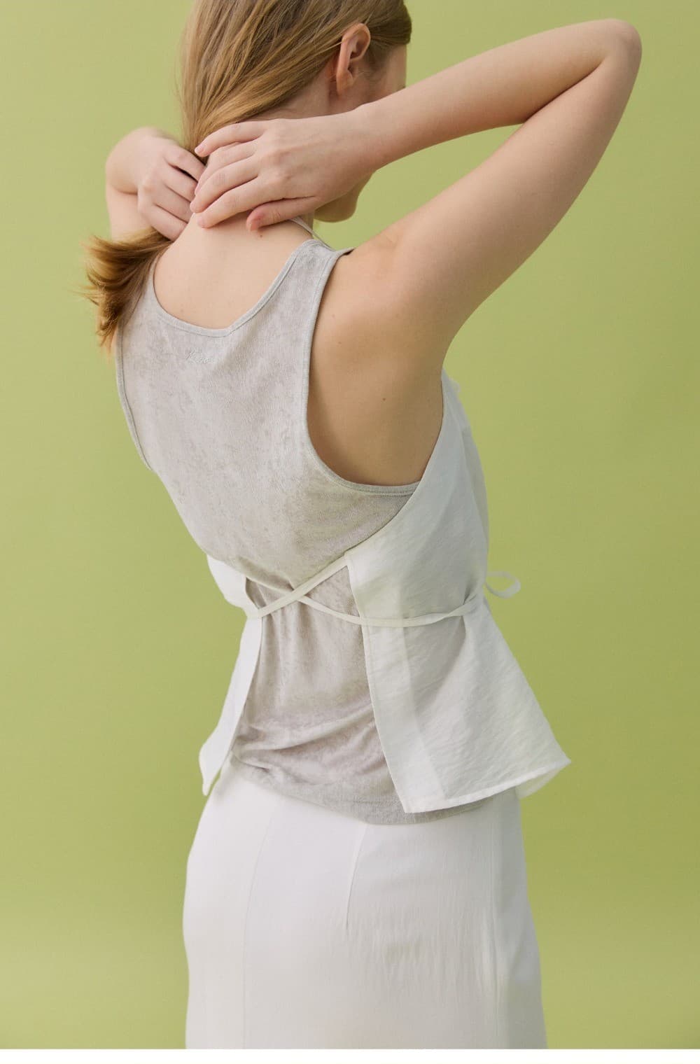 SUI HALTERNECK TOP - WHITE — vue 9