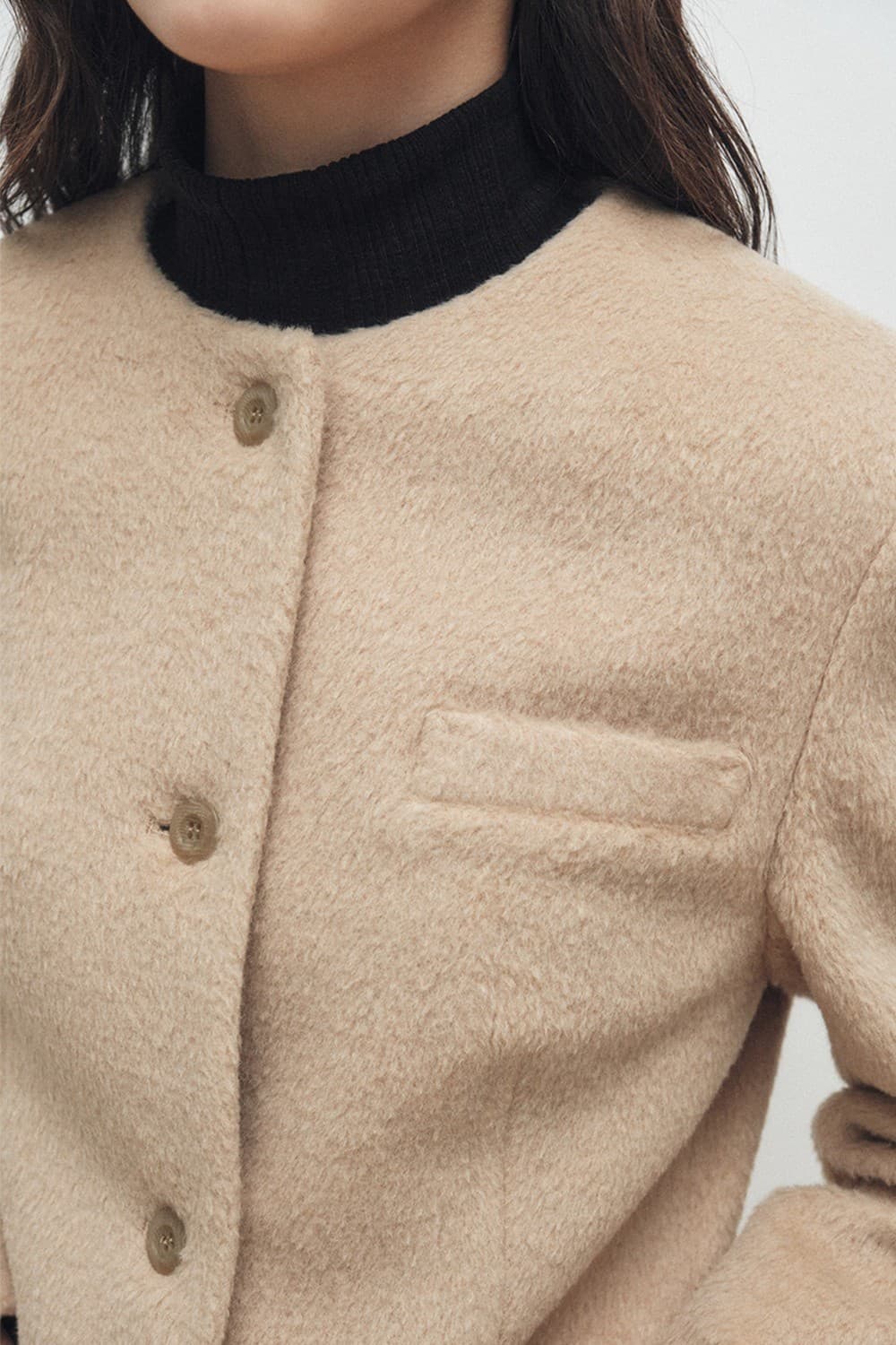 Hourglass 4-Button Jacket (Butter) — vue 11