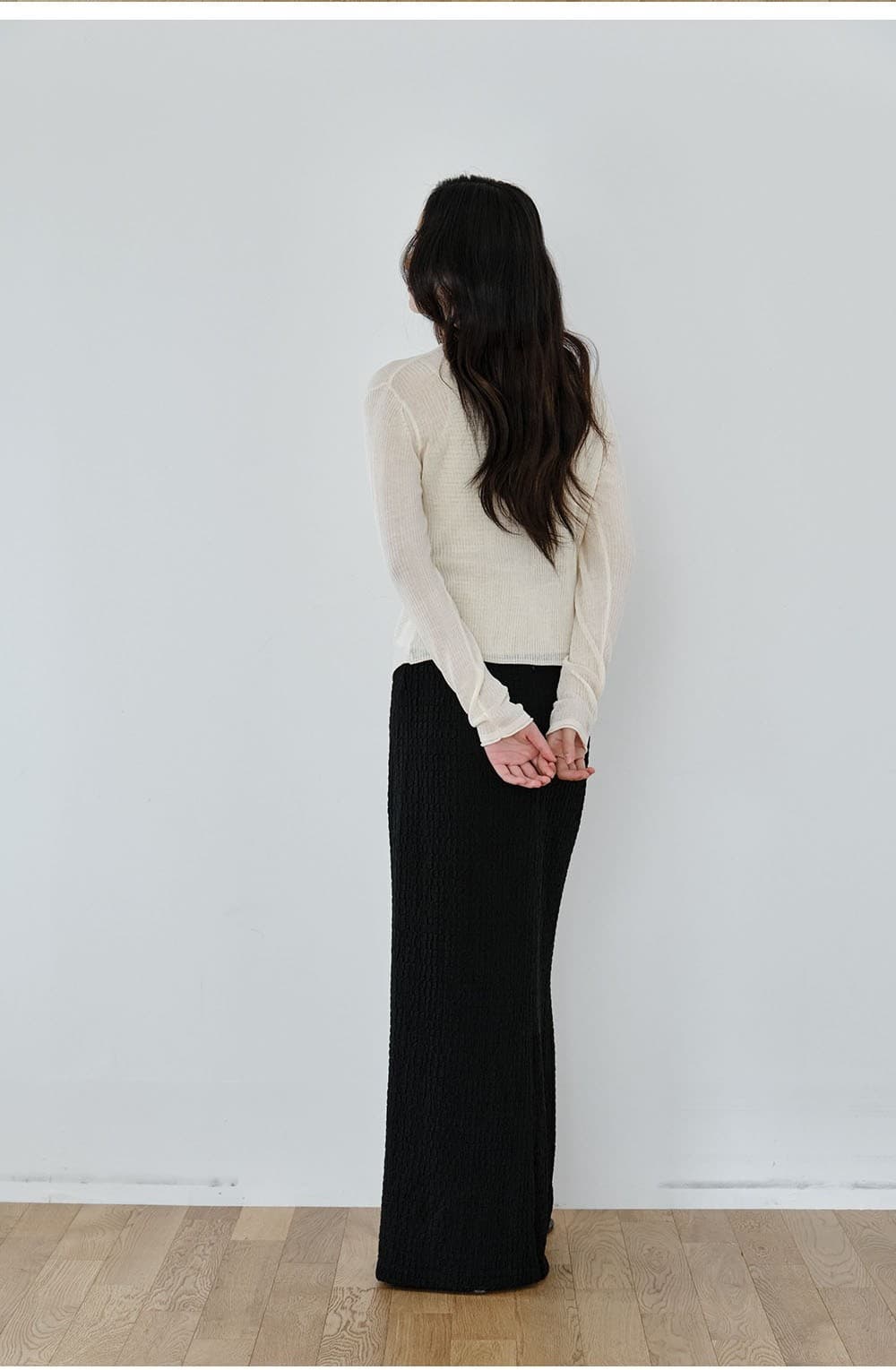 Asymmetric Drape Cardigan (Natural) — vue 7