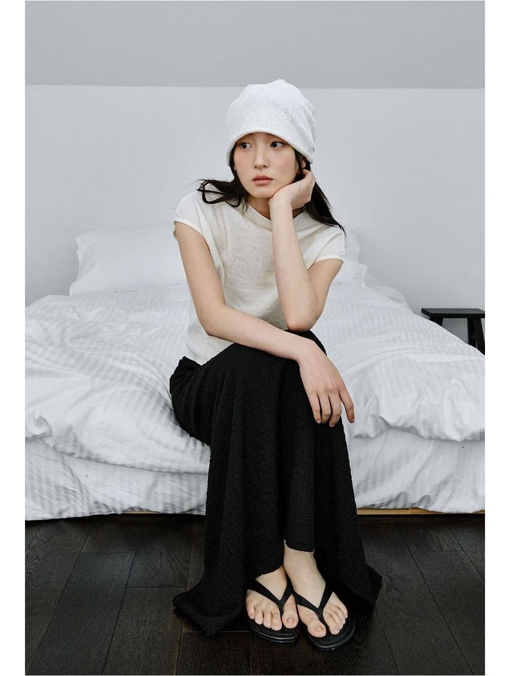 Wrap-Tie Blouse (Ivory) — vue 3
