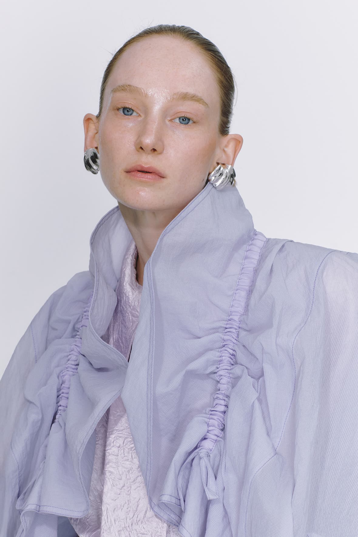 Oversized Drawstring Shawl Collar Jumper — vue 5