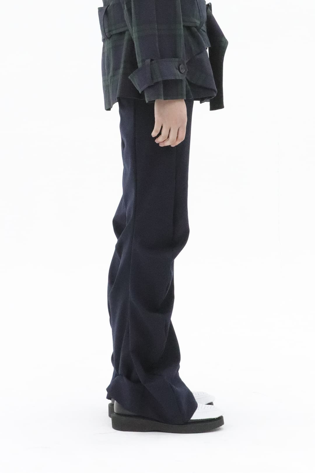 Bootcut Wave Trousers (Navy) — vue 4