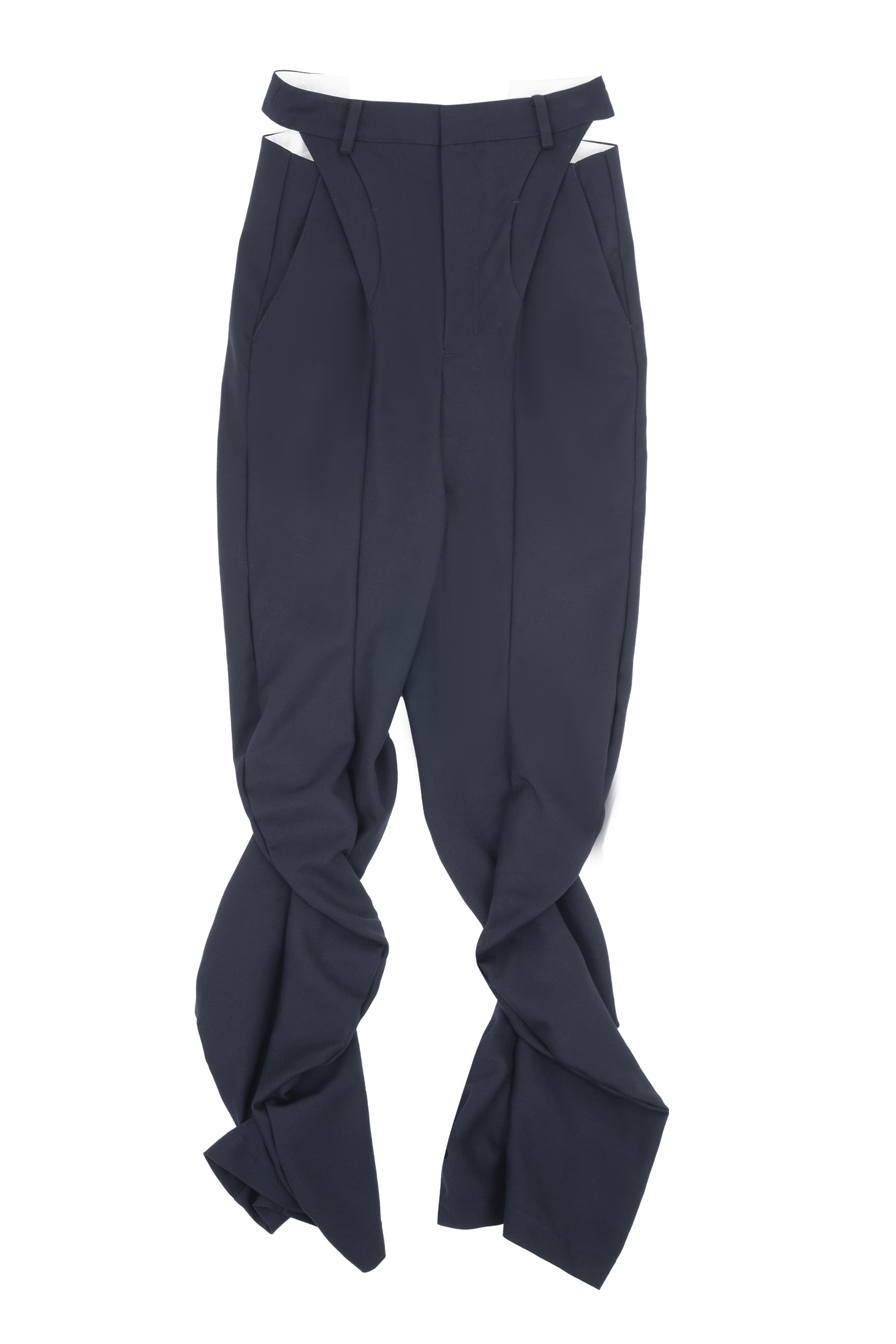 Bootcut Wave Trousers (Navy) — vue 1