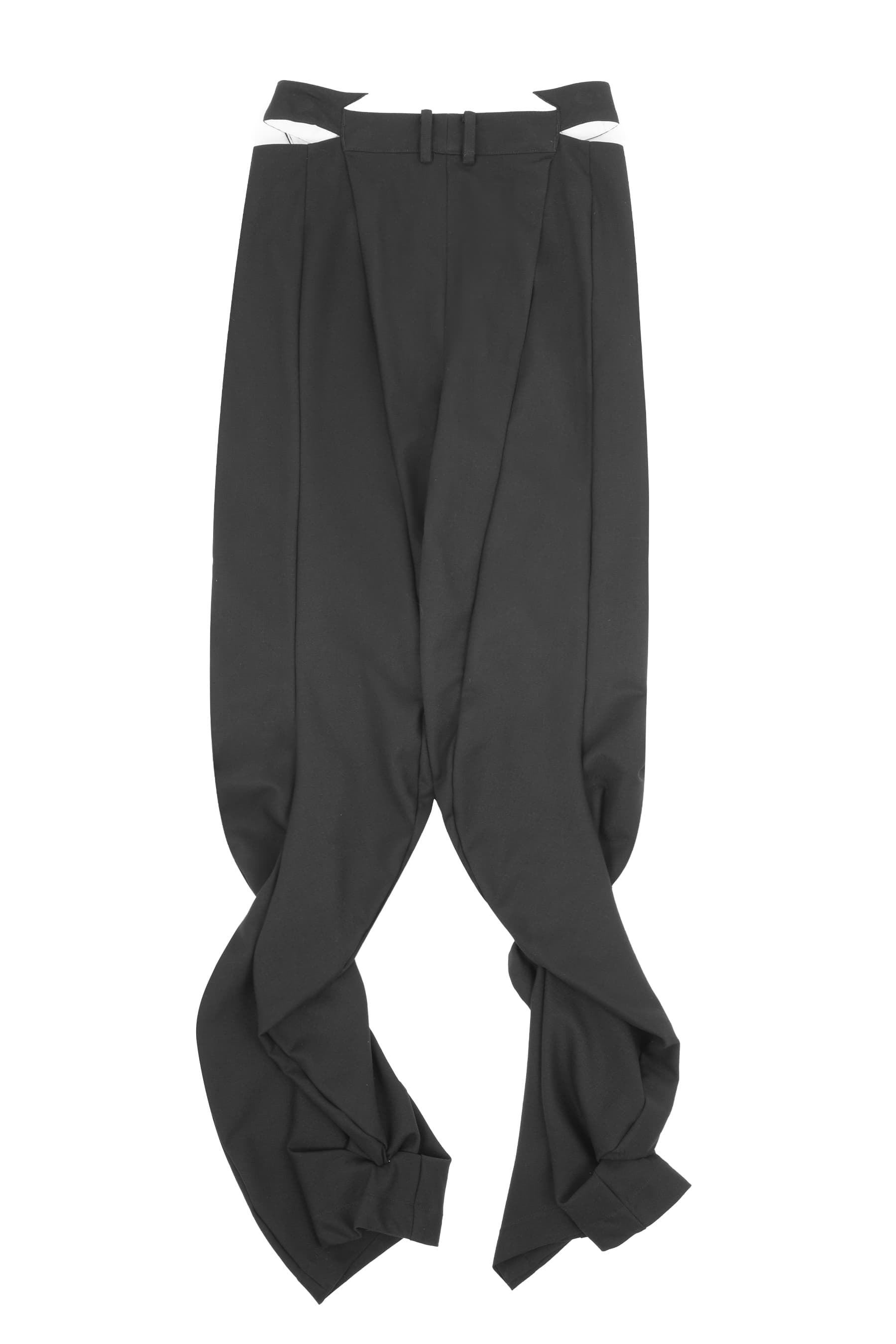 Bootcut Wave Trousers (Black) — vue 2