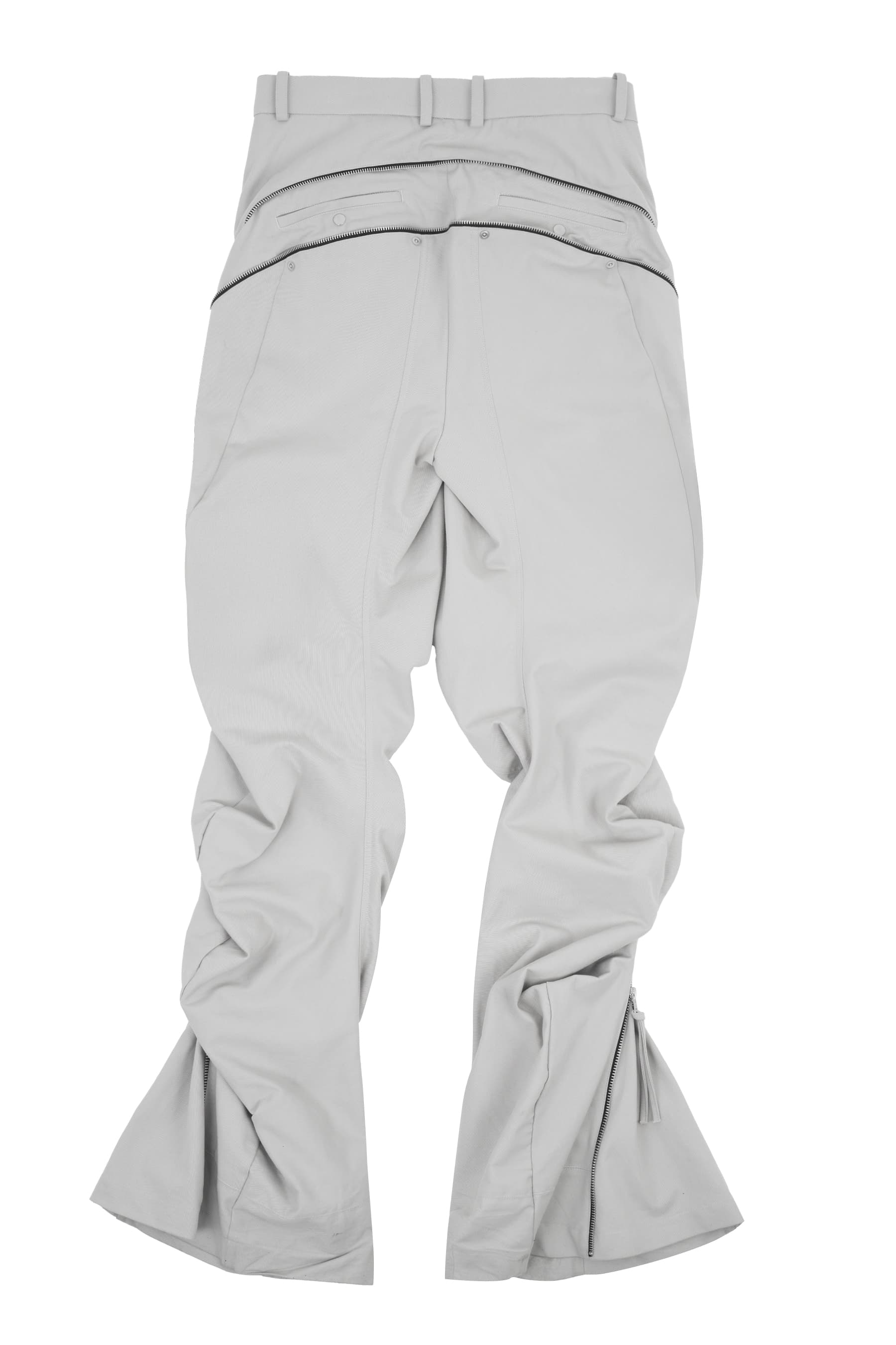 Zip Wave Bootcut Pants (White) — vue 2