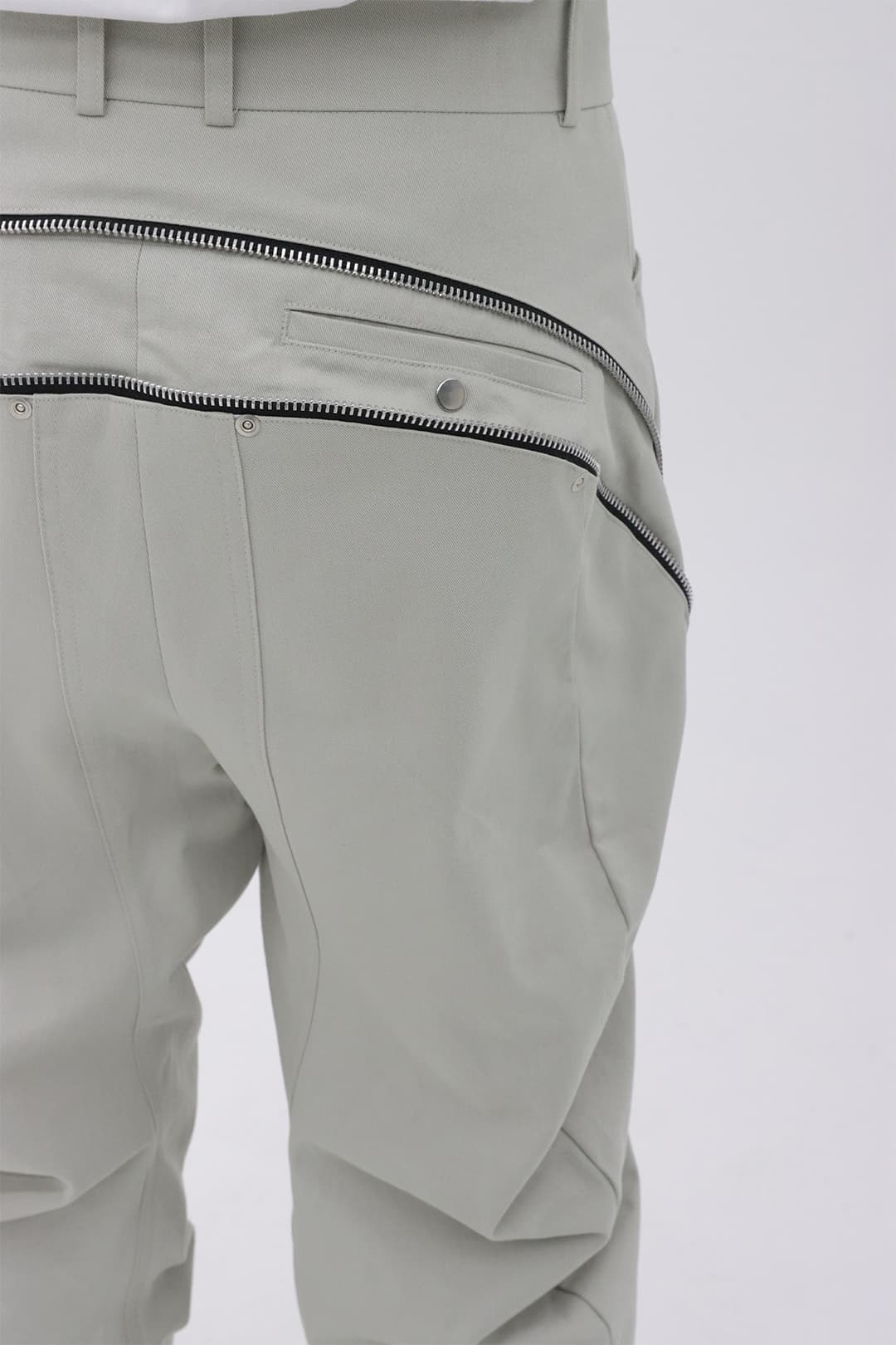 Zip Wave Bootcut Pants (White) — vue 9