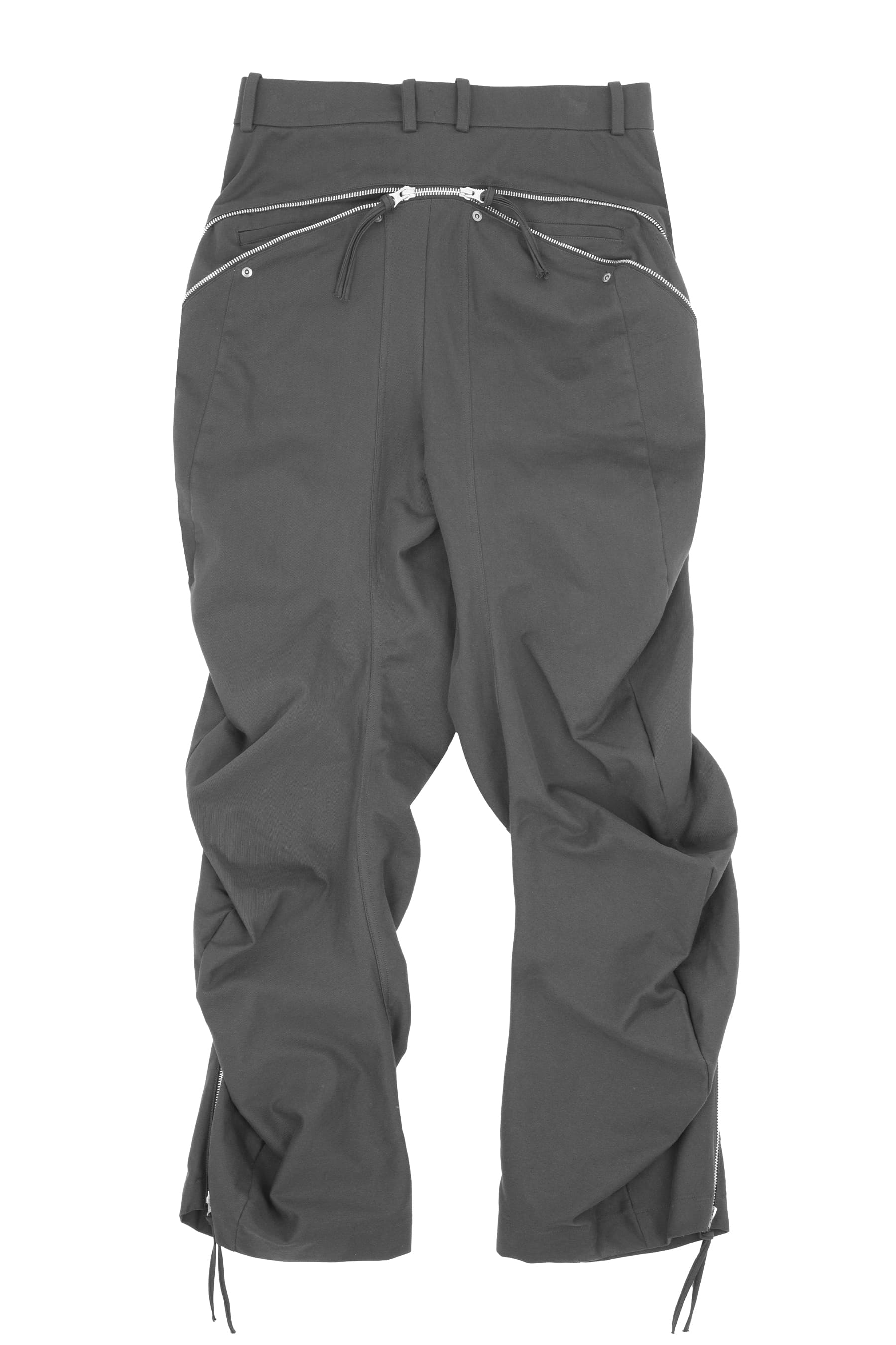 Zip Wave Bootcut Pants (Charcoal) — vue 2