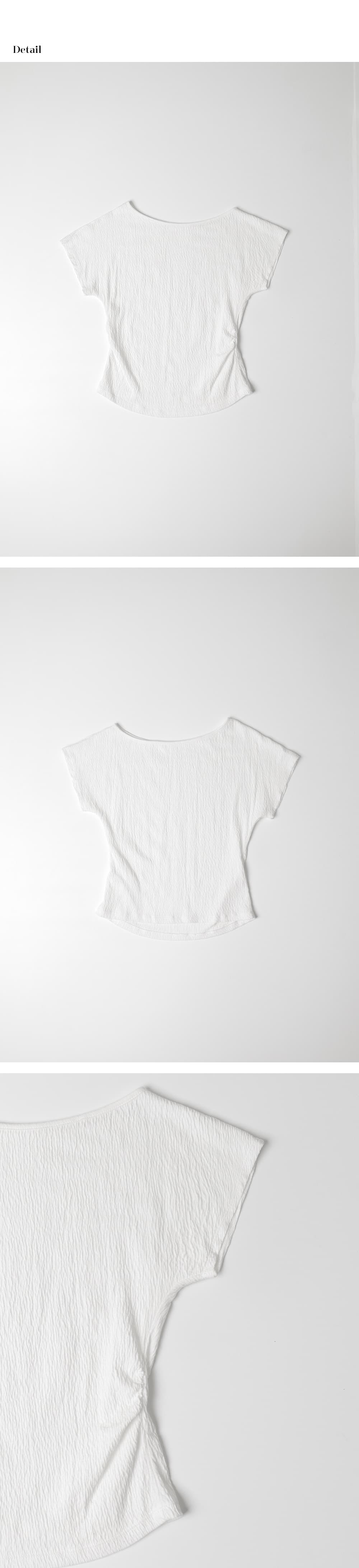 wrinkle off-shoulder T-shirt (white) orc 6043 — vue 9
