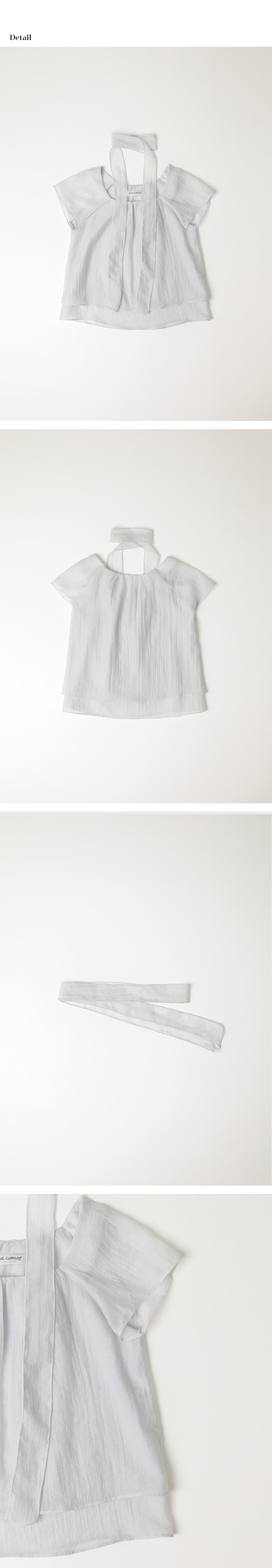 scarf set-up blouse (pale gray) orc 6051 — vue 8