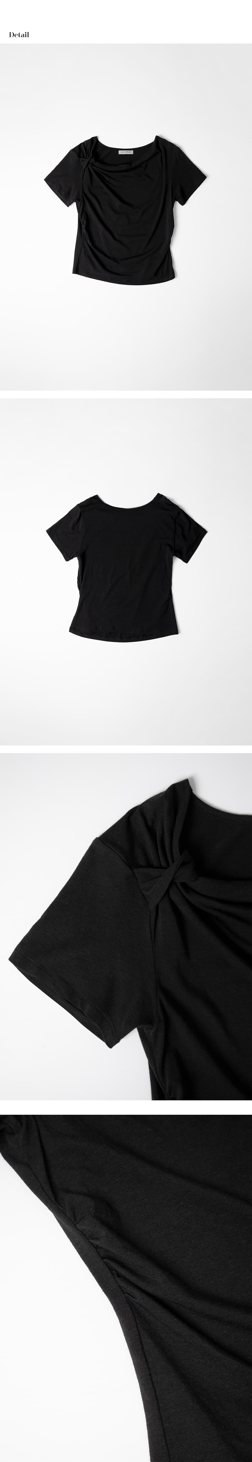 twist strap T-shirt (black) orc 6069 — vue 9