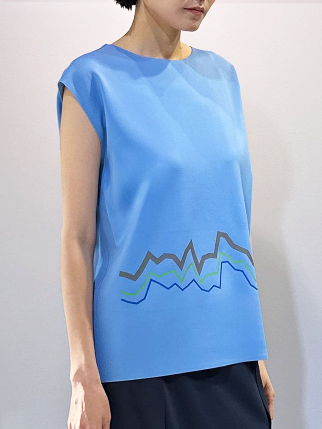 Climate Bottom Graphic Sleeveless (Blue) — vue 1