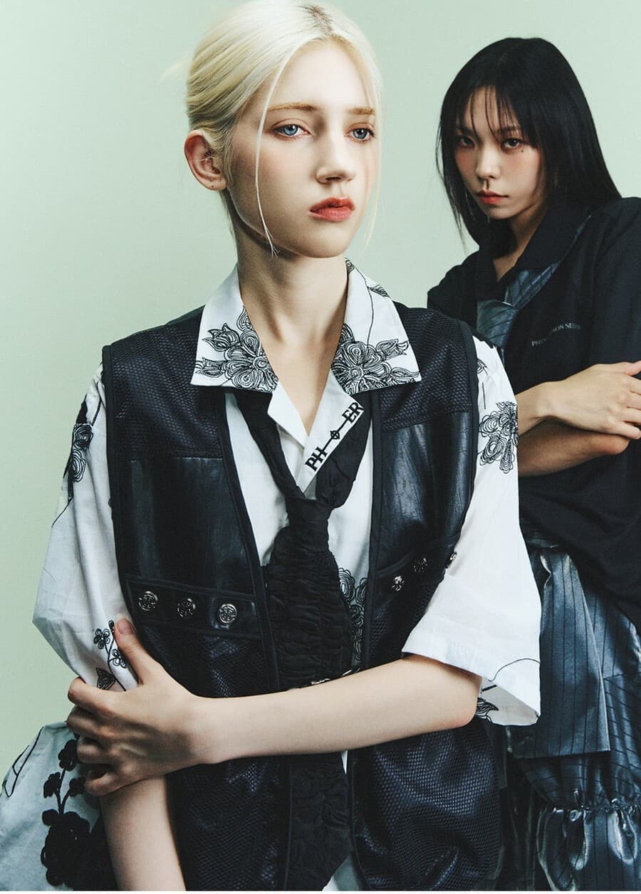 Unbalance Flower Half Shirt — vue 6