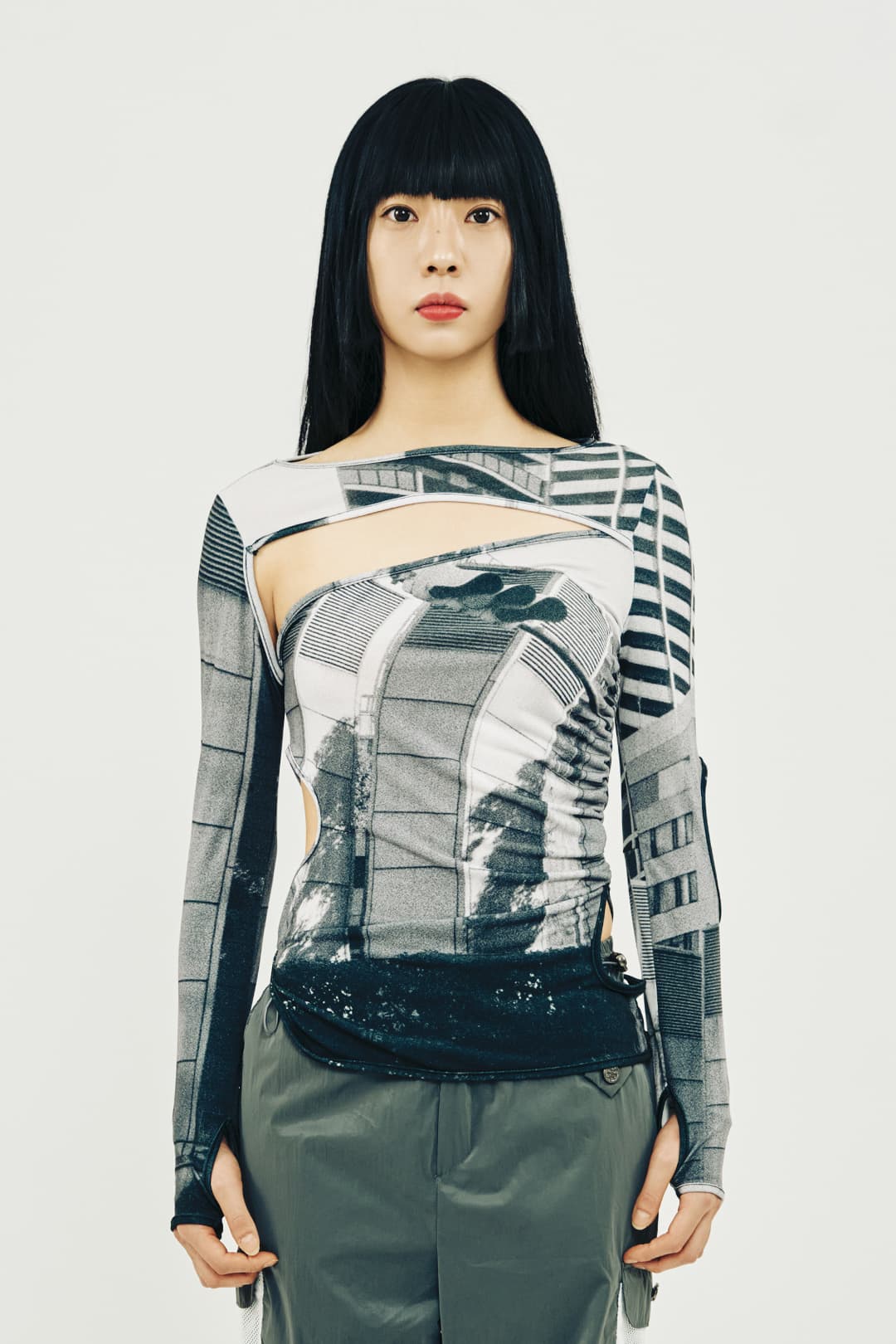 Hole Shirring T-Shirt (Tokyo) — vue 1