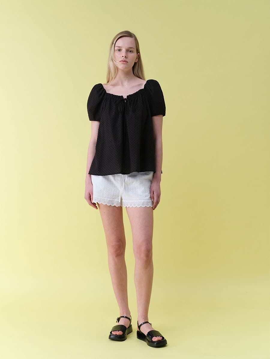 Shirring Flare Blouse — vue 4