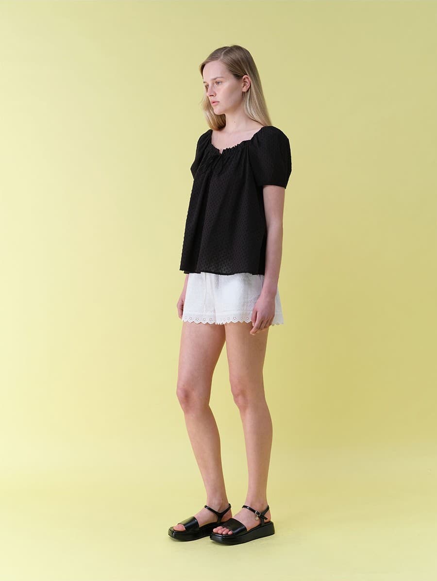 Shirring Flare Blouse — vue 7