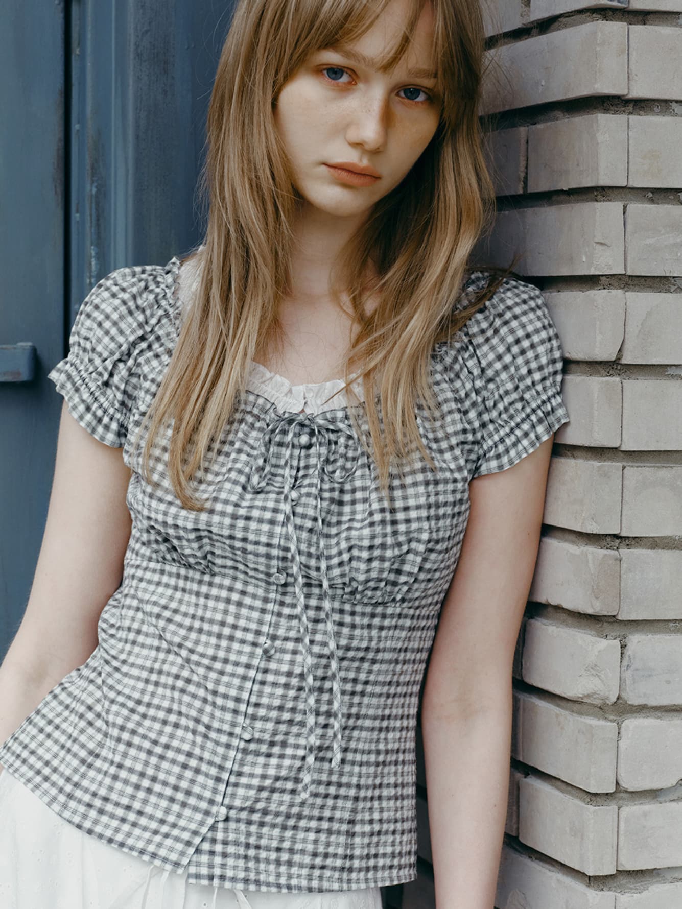 Check Banding Blouse — vue 3