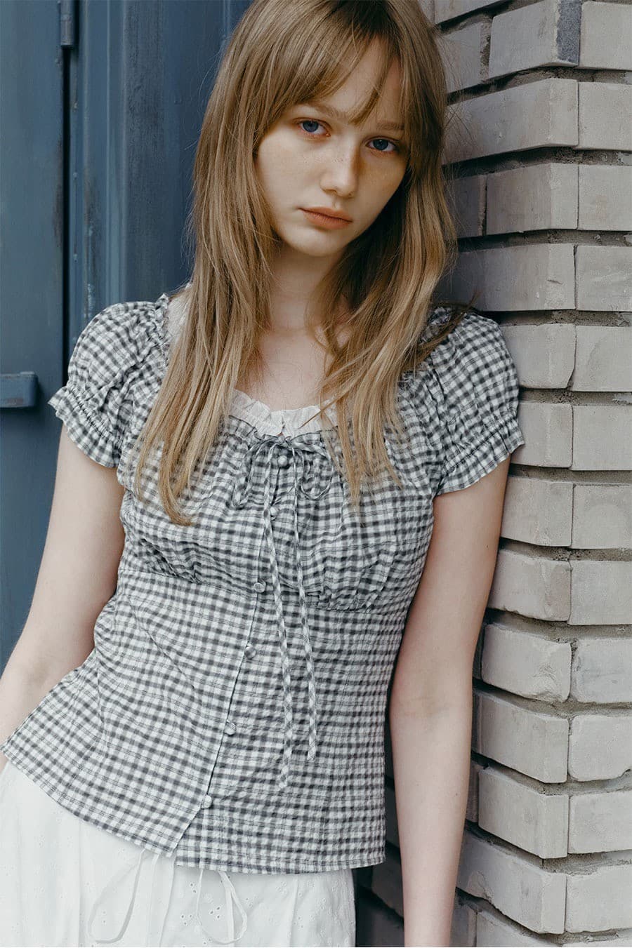 Check Banding Blouse — vue 4