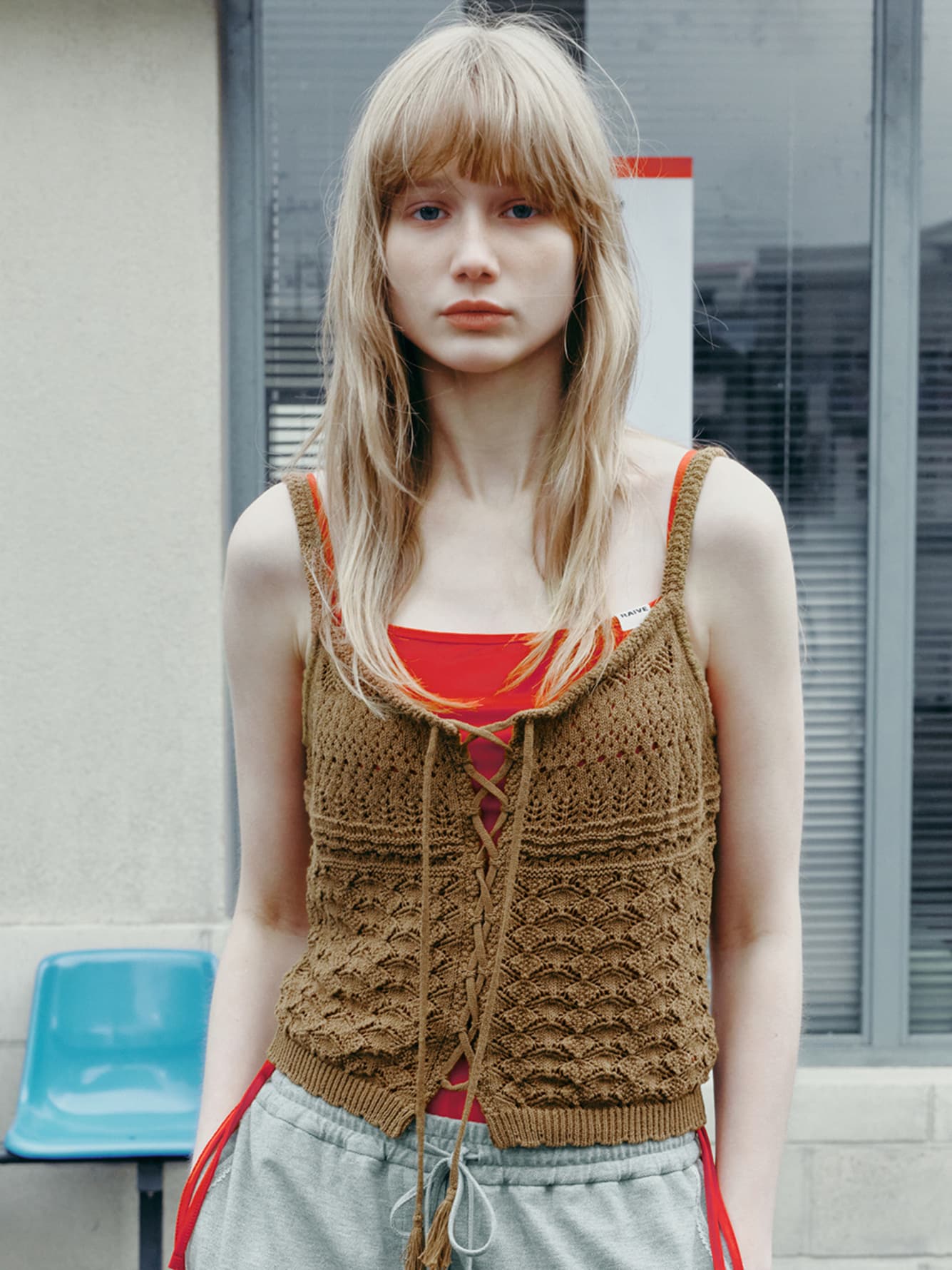 Lace-up Crochet Knit — vue 3