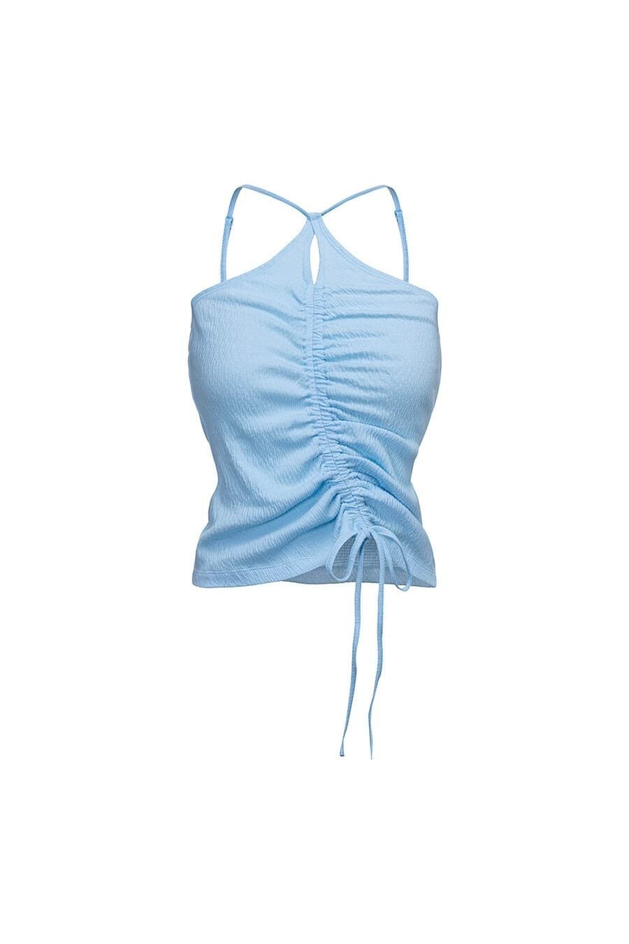 Wrinkle-Texture Shirred Top — vue 9