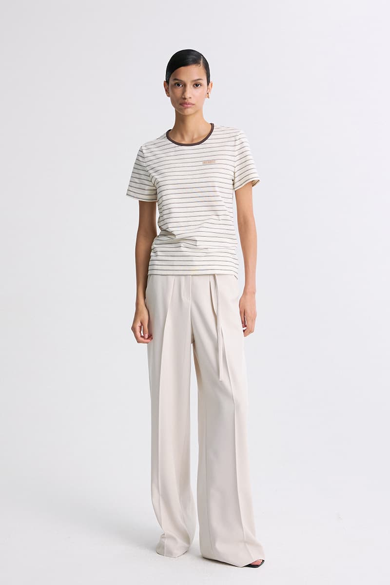 Round-Neck Striped T-Shirt — vue 4