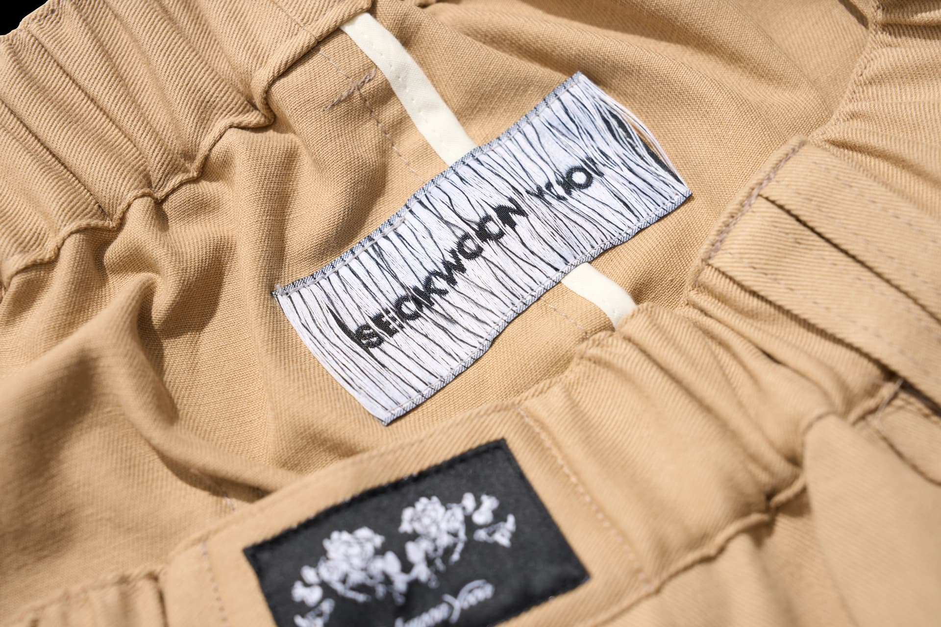 Metal logo Long pants (Beige) — vue 9