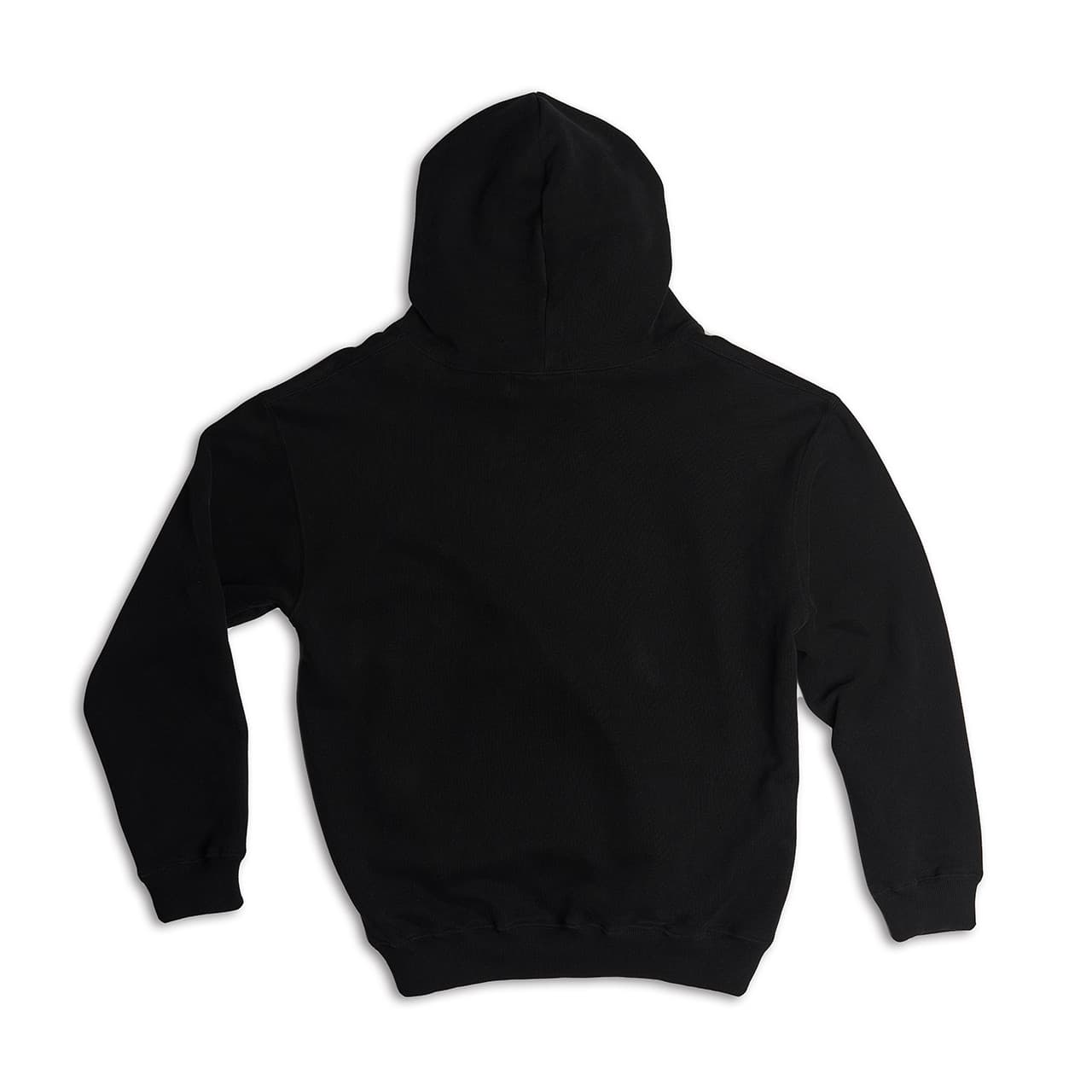 Double Rope Embroidered Hoodie (Black) — vue 4
