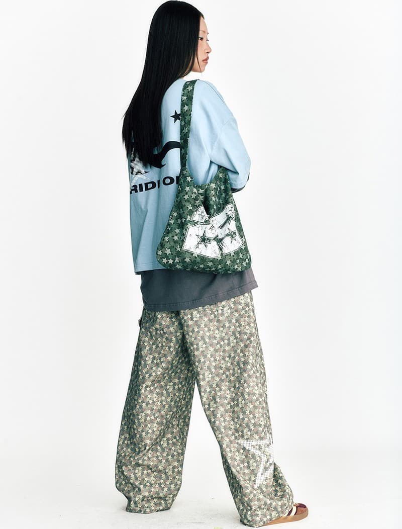 Star Camouflage Cotton Pants Beige — vue 8