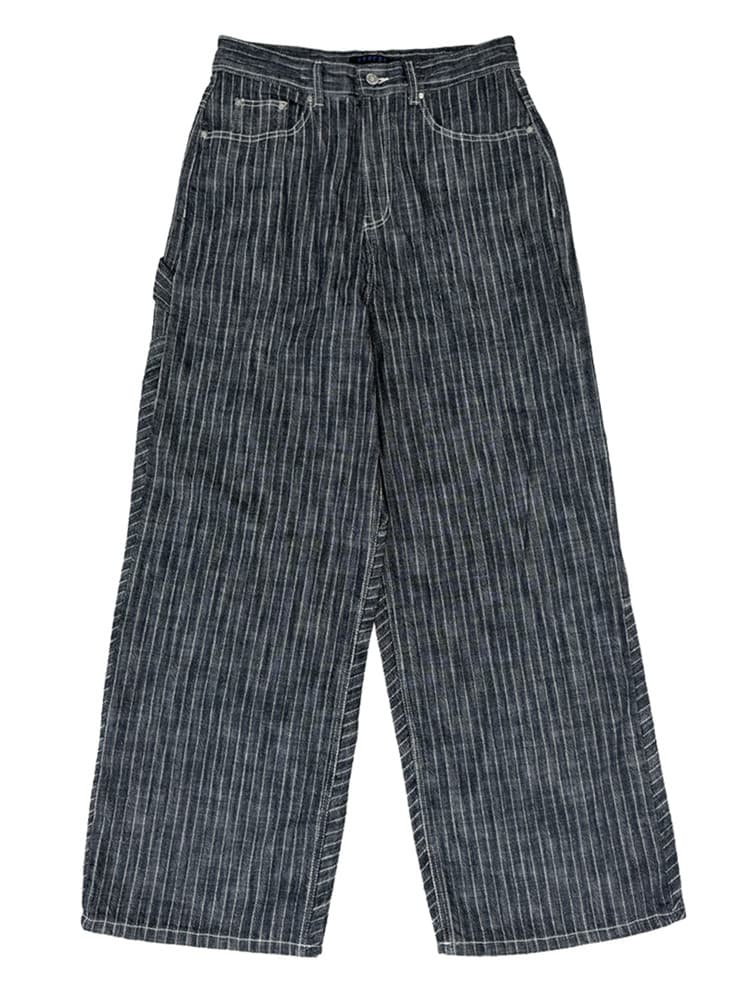 Natural Stripe Denim Pants — vue 2