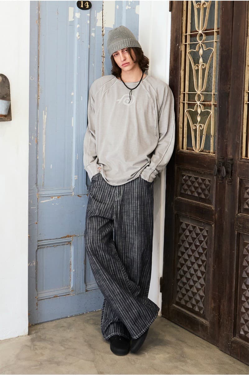 Natural Stripe Denim Pants — vue 7