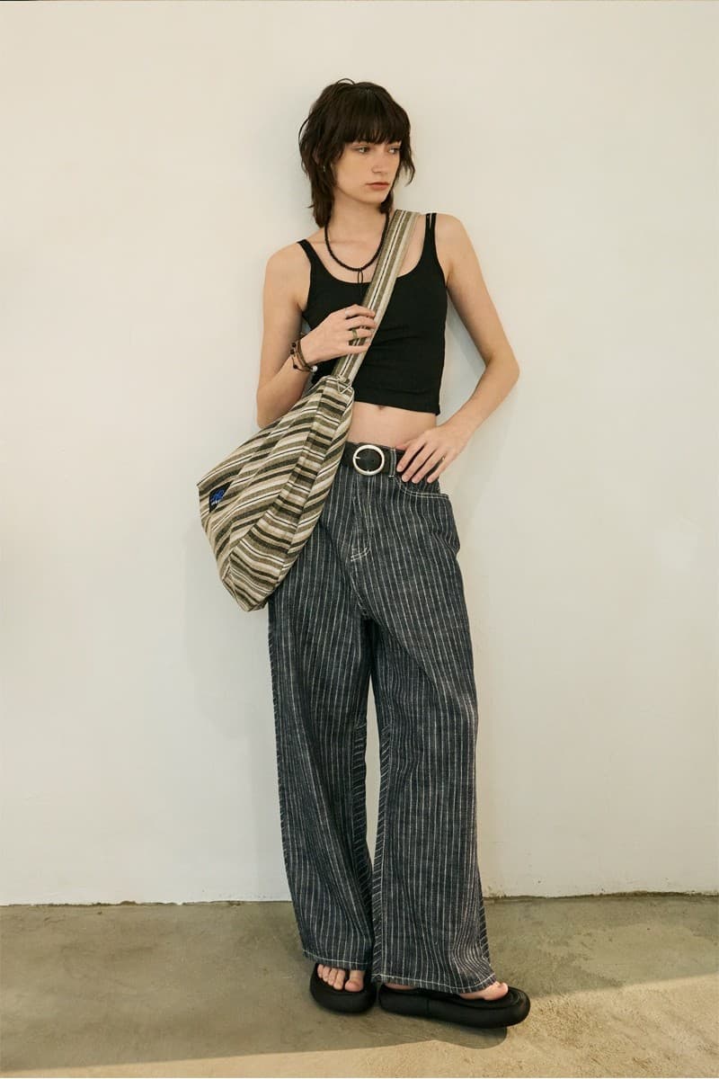 Natural Stripe Denim Pants — vue 9