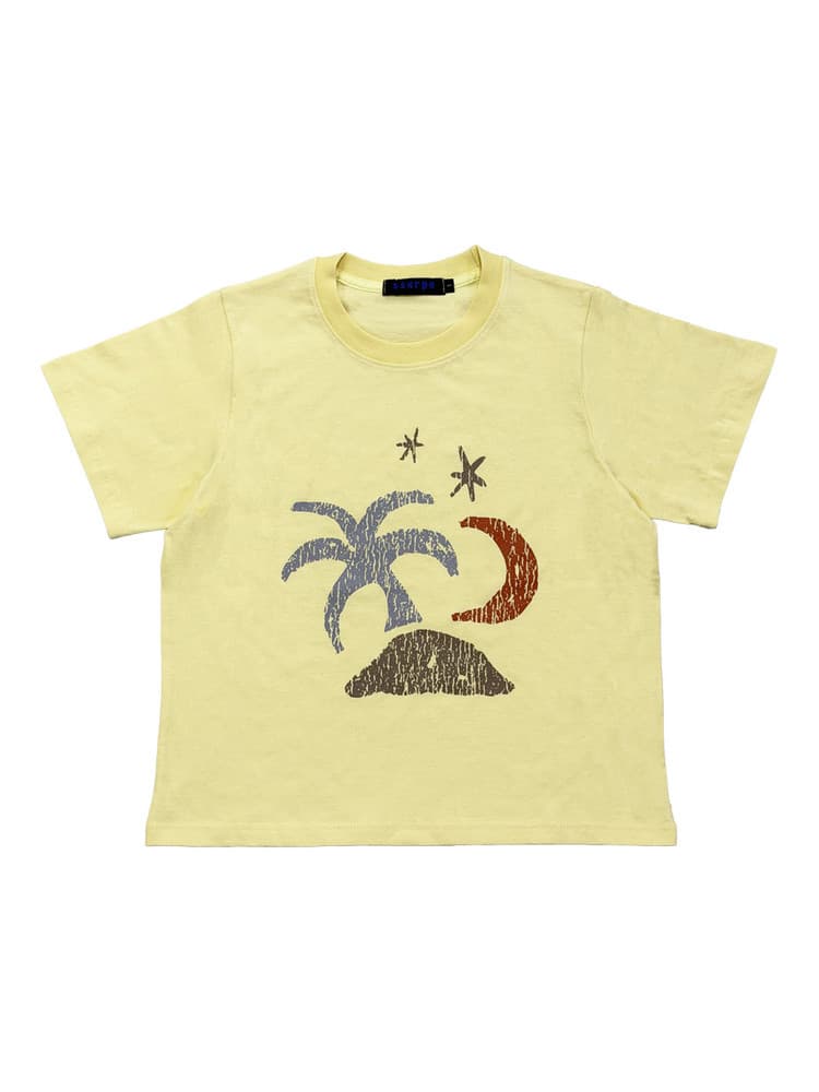 Tropical Half Sleeve T Yellow — vue 2
