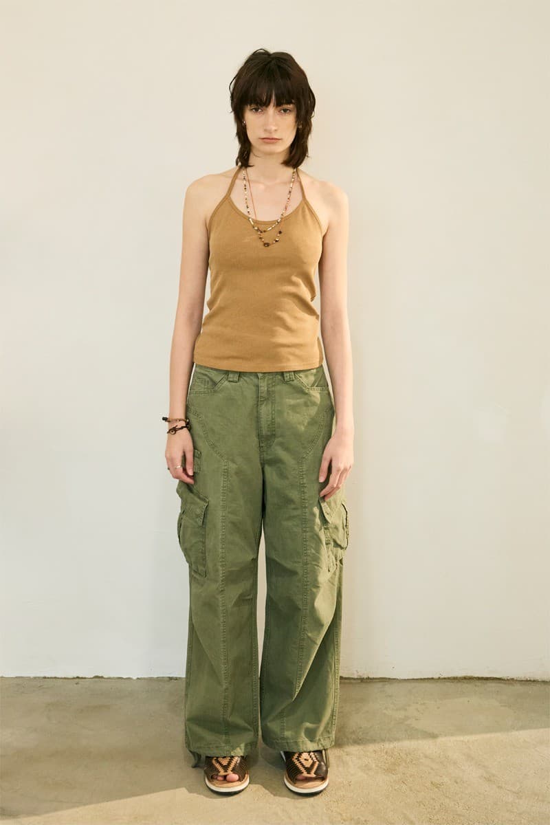Beads Pigment Halter Neck Sleeveless Brown — vue 3