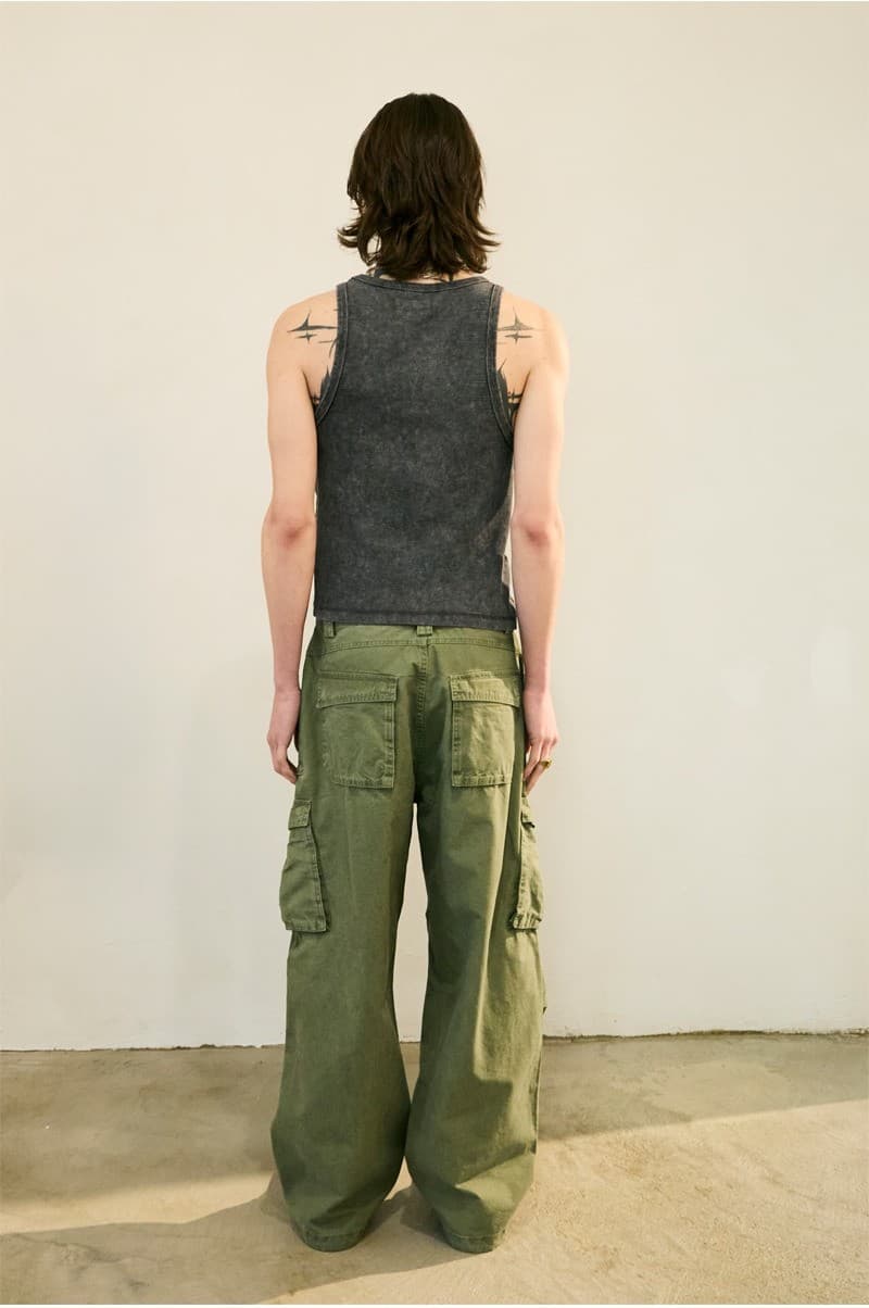 Pigment Parachute Cargo Pants Khaki — vue 6