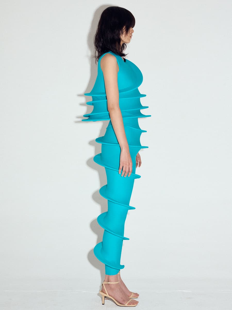 Slinky Leggings in Dark Turquoise — vue 5