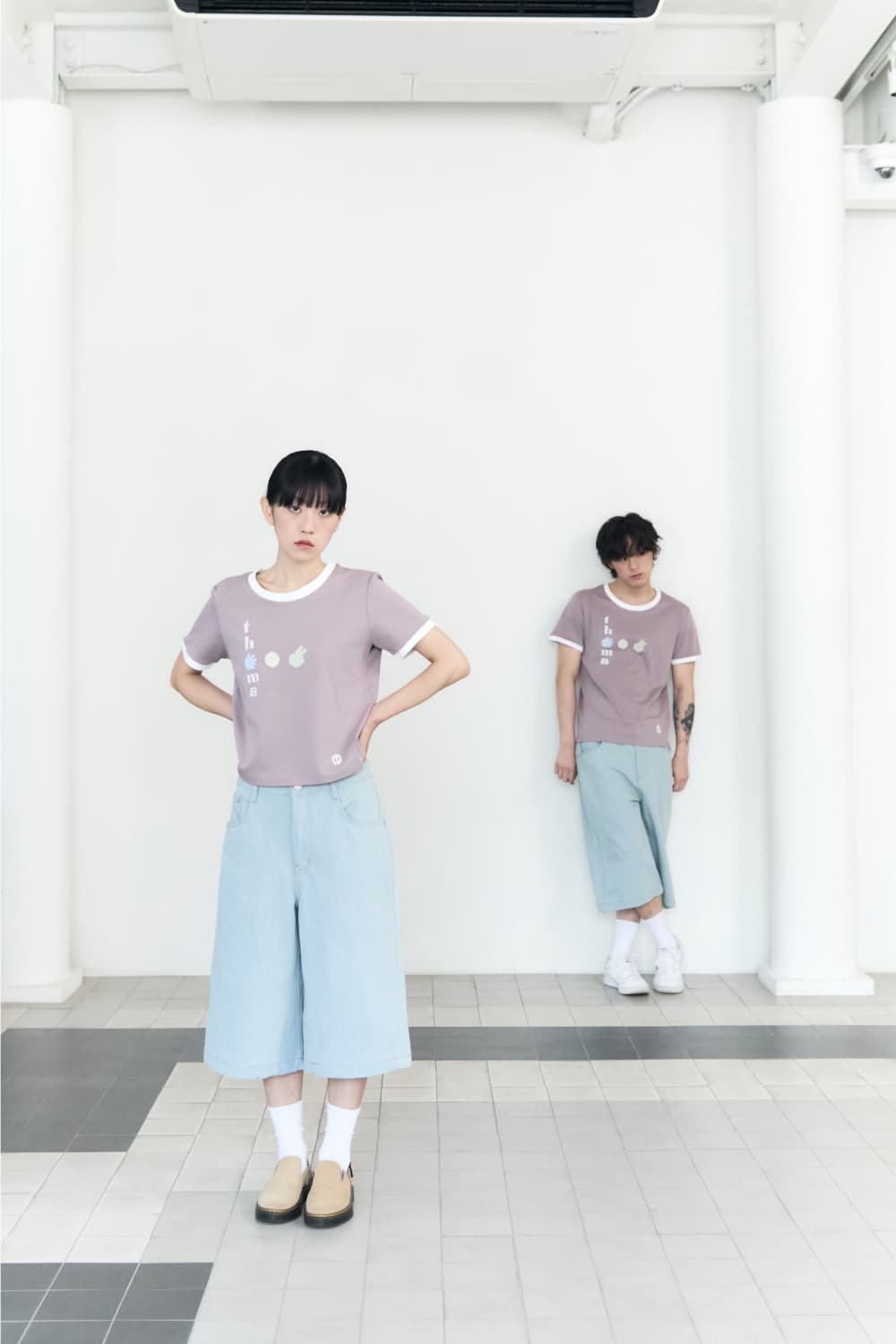 Playful Ringer Tee P.R.S (Lilac) — vue 12