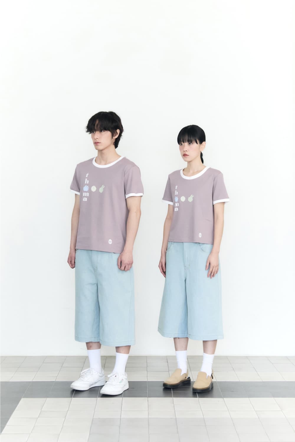 Playful Ringer Tee P.R.S (Lilac) — vue 5